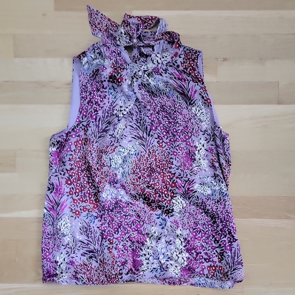 WHBM Floral Sleeveless Top